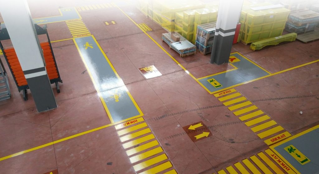 Otopark İşaretleri, Trafik İşaretleri, Yol Çizgileri, Fabrika İş güvenliği Çizgileri